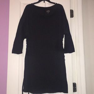 New York & Company Short Long Sleeves Corset Dress